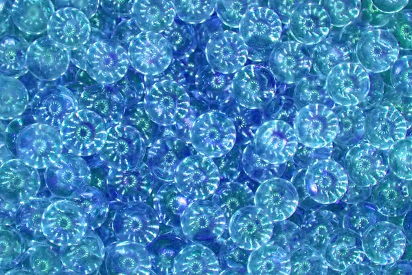 Textura Bolas Vidrio Azul Como Fondo Muy Agradable — Foto de Stock