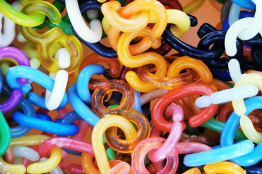 Plastik oyuncak alfabe dokusu güzel renk arkaplanı olarak