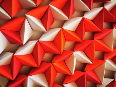 Kağıttan güzel bir arkaplan olarak soyut geometrik renk dokusu