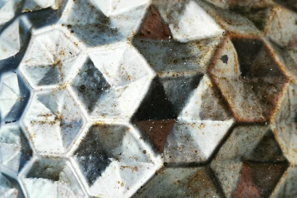Texture Hexagonale Abstraite Métal Comme Très Beau Fond — Photo