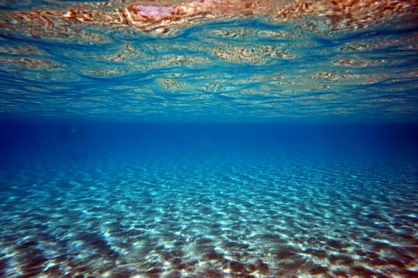 Sob Textura Areia Água Como Fundo Muito Agradável — Fotografia de Stock