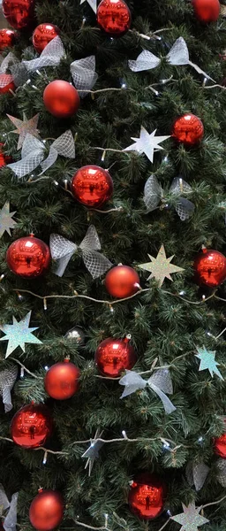 Textura Del Árbol Navidad Con Nieve Blanca —  Fotos de Stock