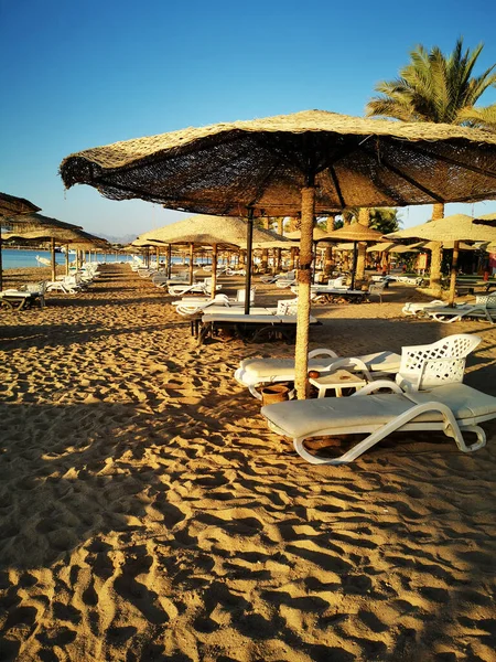 Strand Egypt Als Zeer Mooie Achtergrond — Stockfoto