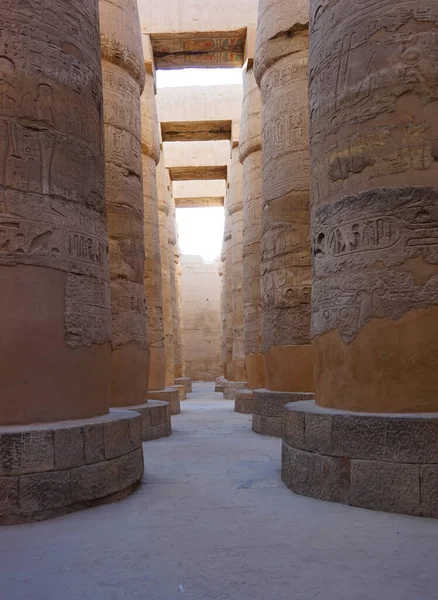 Great Hypostyle Hall Clouds Temples Karnak Egypt — Stock Photo, Image