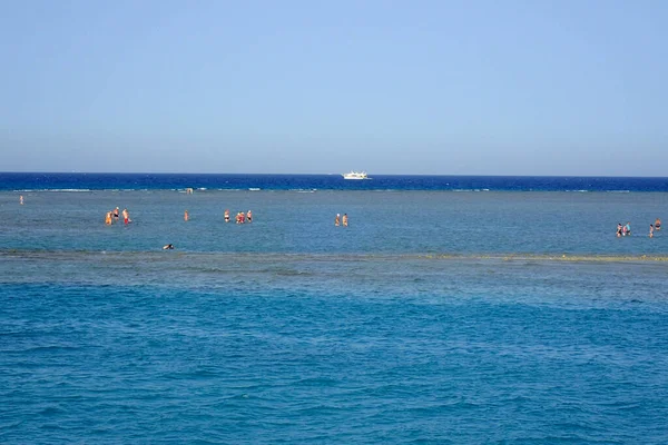 Uitzicht Vanaf Zee Boot Egypte Rode Zee — Stockfoto