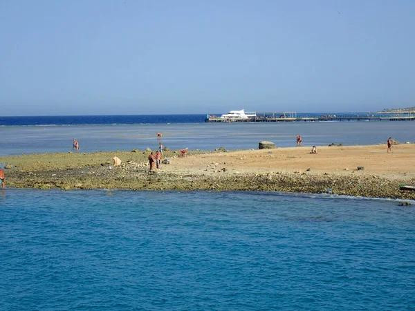 Uitzicht Vanaf Zee Boot Egypte Rode Zee — Stockfoto