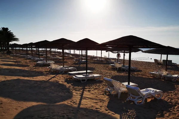 Mısır Daki Plaj Çok Güzel Bir Arka Plan — Stok fotoğraf