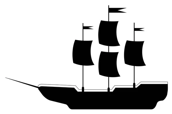 Ilustración Simple Del Vector Excursión Del Barco Eps — Archivo Imágenes Vectoriales