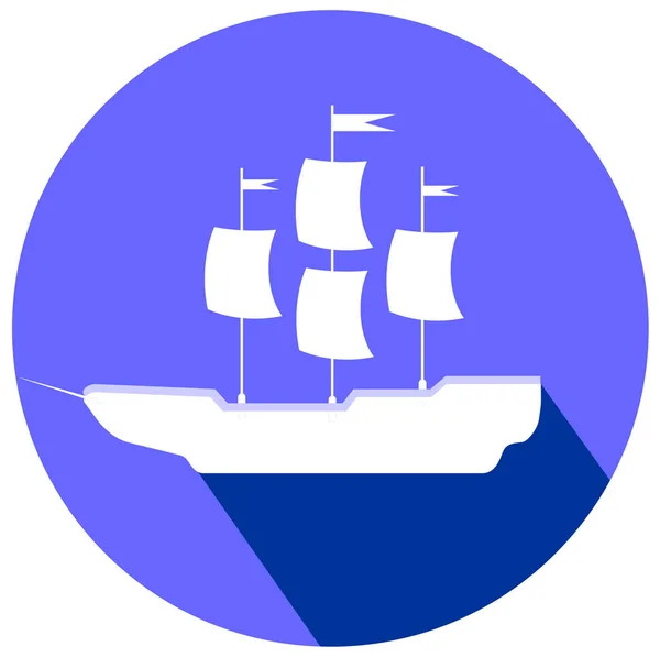 Excursie Platte Ontwerp Pictogram Vector Eps Schip — Stockvector