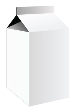 Boş gıda kutusu vektör eps 10 kadar sahte