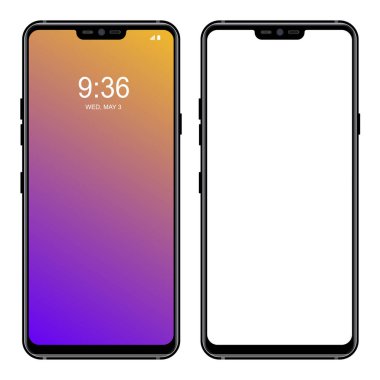vektör eps 10 modern smartphone renk ayarla