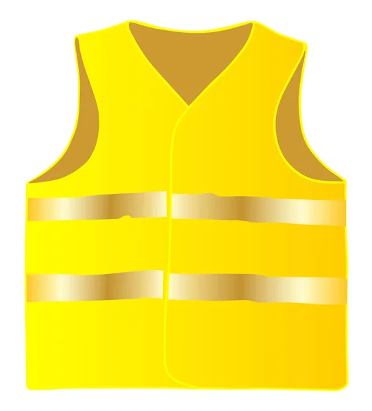 Safety Vest Isolate White Background Vector Eps — Stock Vector