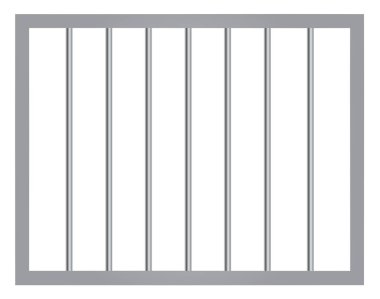 Prison barlar vektör eps 10 ile penceresinde