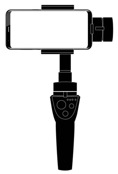 Stabilisateur Cardan Pour Smartphone Caméra Vecteur Eps — Image vectorielle