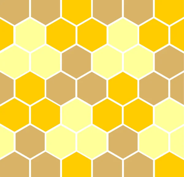 Vetor Mel Fundo Amarelo Laranja Hexágonos Vetor Eps —  Vetores de Stock