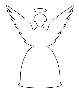 Noel melek satır simge vektör eps 10