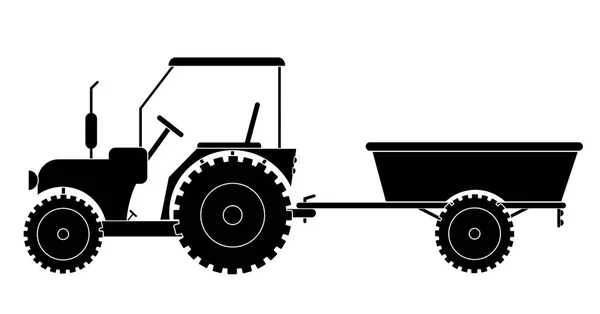 Трактор Причепом Вектор Eps — стоковий вектор