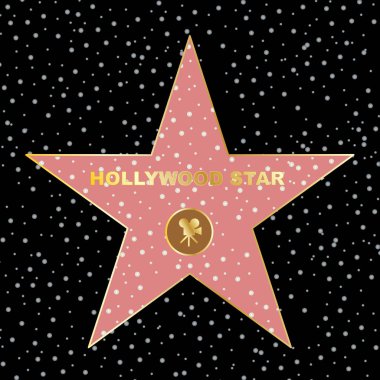 Yürüyüş boukevard vektör ES'lerin 10'nda ünlü Hollywood yıldız