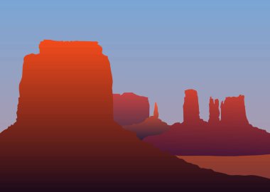 Arizona manzara vektör eps 10