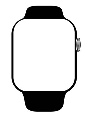Modern smartwatch tasarım vektör eps 10