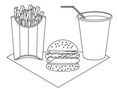 Lokanta beyaz arka plan vektör eps 10 üzerinde