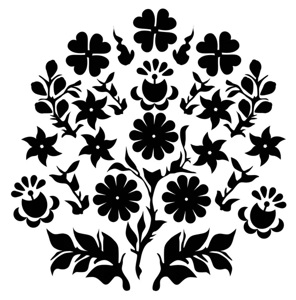 Floral Decoration Folk Vector Eps — Stock Vector