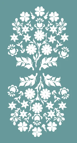 Florale Decoratie Folk Vector Eps — Stockvector