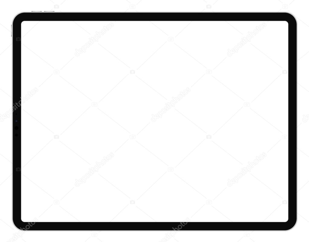 Business Tablet IPad Pro 12,9 style on white background vector eps 10