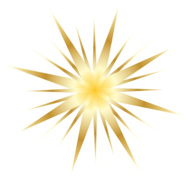 Beyaz arka plan vektör eps 10 izole yıldız şekli