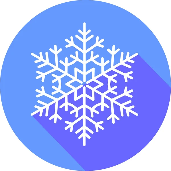 Icy Snowflake Vector Eps — Stock Vector