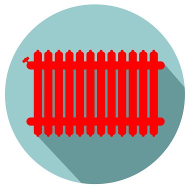 Sıcak ev radyatör simge vektör eps 10