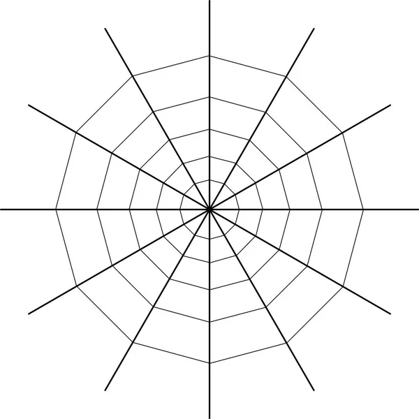 Павутина Ізольована Білому Фоні Векторні Eps — стоковий вектор
