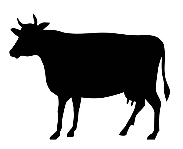 Kráva Ikona Moderní Plochý Pro Webové Grafické Mobilní Design Vektorové — Stockový vektor