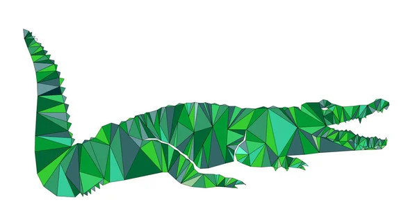 Krokodil Ikonen Platt Stil Illustration För Webb Mobil Logo Tillämpning — Stock vektor