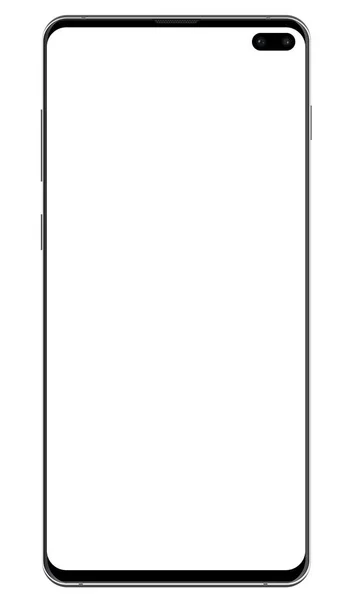 Nuevo Alto Detallado Realista Smartphone Aislado Blanco Vector Fondo Eps — Archivo Imágenes Vectoriales