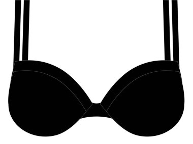 Sutyen simgesi basit vektör işareti ve modern sembolü