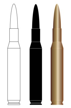 Bullet Shell set vektör EPS 10