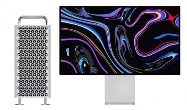 Retina 6k ekran vektör ile yeni Mac Pro EPS 10