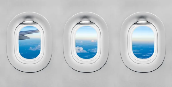 Okna Letadlo — Stock fotografie