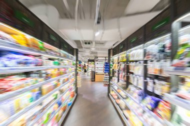 supermarket aisle,motion blur clipart