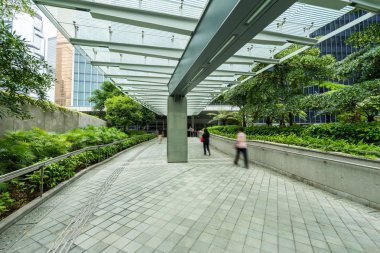 İnsanlar iş bölgesinde