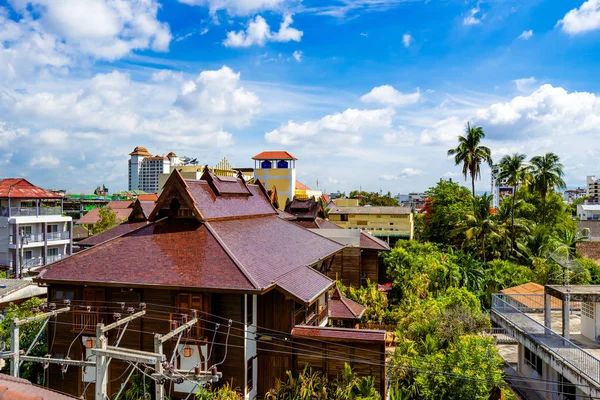 Chiang Mai Città Con Cielo Blu Pianta Verde — Foto Stock