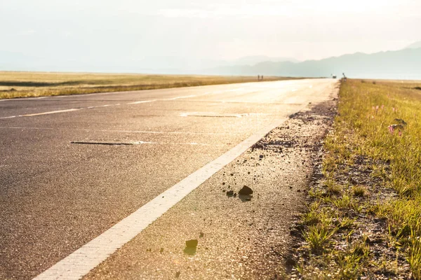 Route Sur Les Prairies Chine — Photo