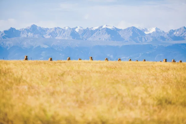 Haystack Pradaria China — Fotografia de Stock