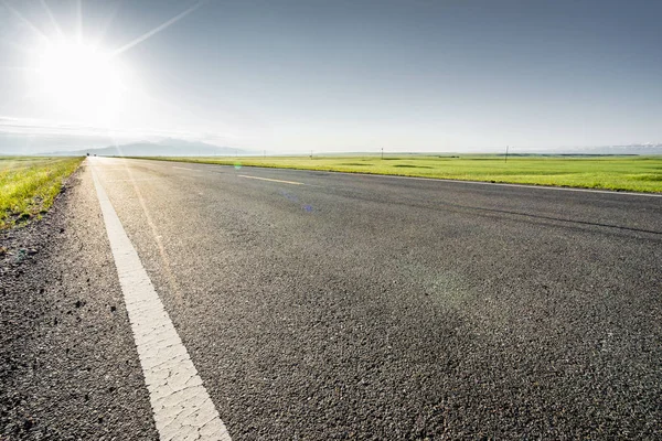 Route Dans Les Prairies Chine — Photo