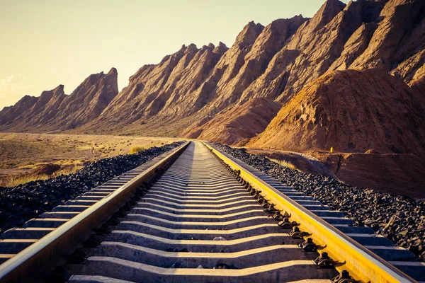 Railway Mountain China — Stock Photo, Image