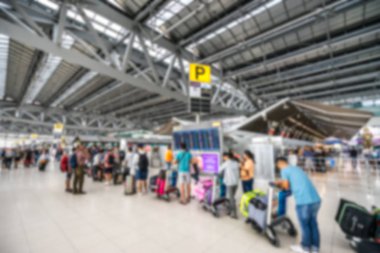 Havaalanı Terminal, bulanıklık arka plan