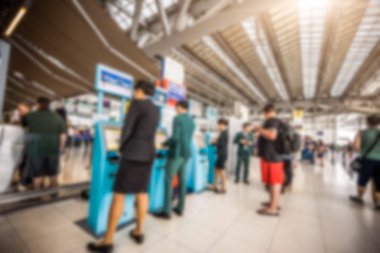 Havaalanı Terminal, bulanıklık arka plan