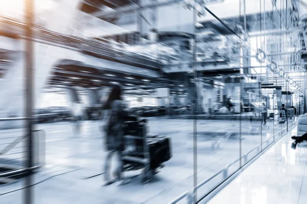 Airport Terminal Blur Background — Stock Photo, Image