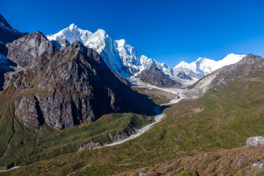 Tibet Himalaya'da kar dağları